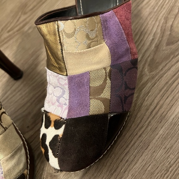 COACH patchwork mules purple - Picture 3 of 7